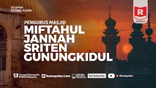 Ucapan Terimakasih - Masjid Miftahul Jannah Sriten - Rumaysho Peduli Indonesia