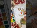 Évszak színező - Gomb színezés Gouache festékkel