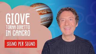 GIOVE (TORNA DIRETTO) IN CANCRO
