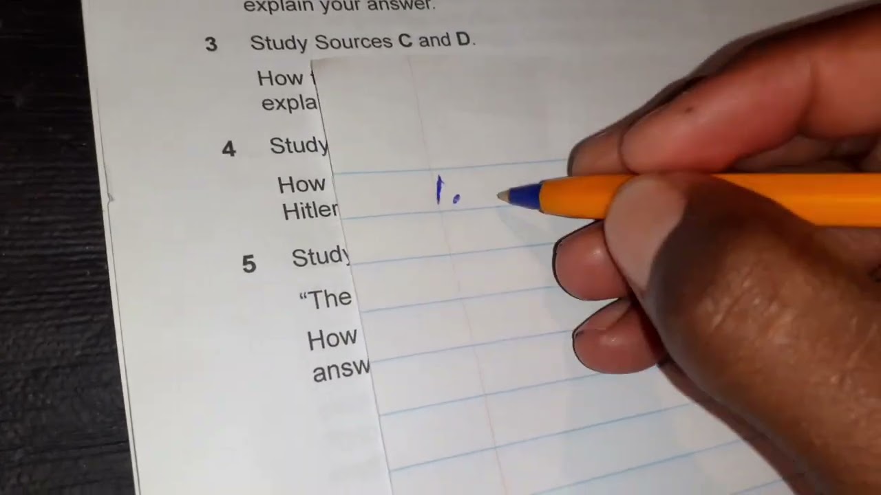 How to answer  depth study history grade 10-11 final question 📃 2024