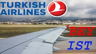 Turkish Airlines Airbus A321 - Beirut to Istanbul [FULL HD]