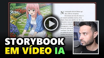Como Fazer LIVRO EM VÍDEO com Inteligência Artificial [Storybook IA]
