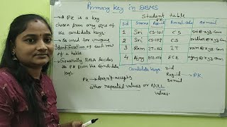DBMS||Primary Key In DBMS||DBMS Both in Telugu And English||Telugu Scit Tutorial