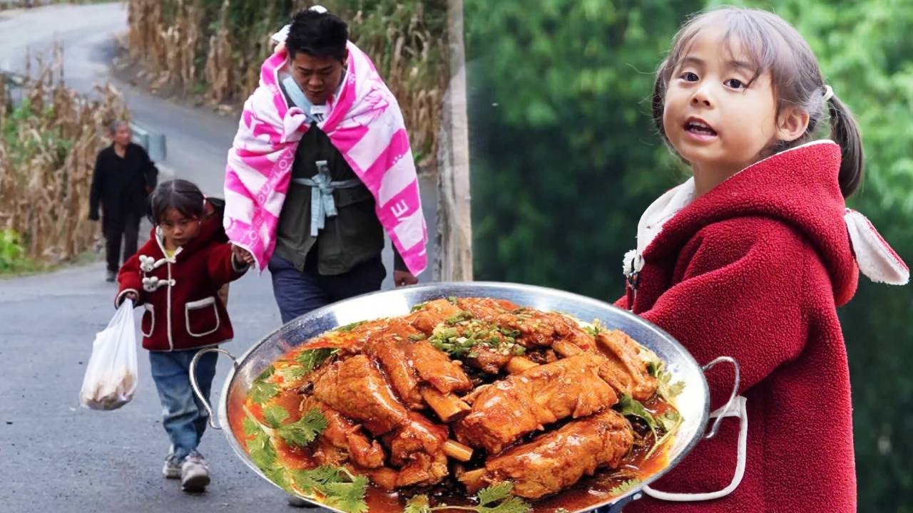 妈妈抛弃刚出生的孩子，爸爸独自承担重任，女儿做法让人感动#三农 #农村生活