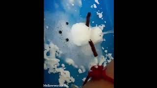 Fizzy snowman's science experiment #science #experiments #shorts #snowman #wintertheme
