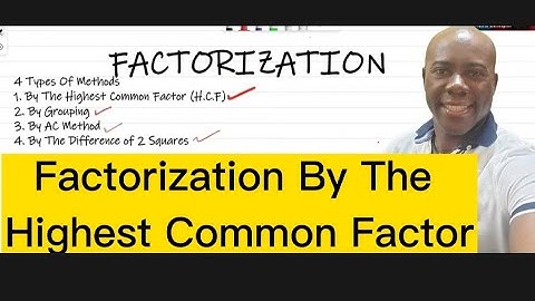 Factorization: By The Highest Common Factor #dellymathsconcepts #cxcmaths #grade9math #algebra