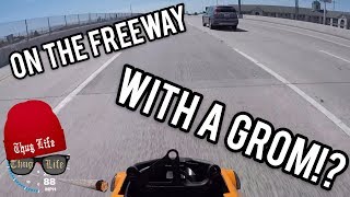 Passing Cars On The Freeway With Ease On My Electric Honda Grom // Project Electrom Vol. 3