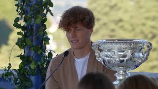 Jannik Sinner credits his parents for the work ethic that brought him success Australian Open