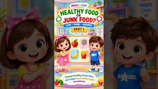 Healthy Food👍or Junk Food👎? |Part 1 # #goodmanners #health #healtyfood #junkfood #fyp #shorts #kids