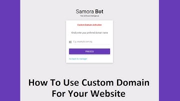 How To Change Website Link On Website That Was Created With Samora Bot