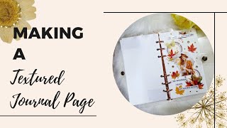 Let s Make An Autumn-themed Textured Journal Page My Creativity Journey