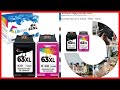 Ubinki 63XL Ink Cartridge Black Color Combo Pack for HP 63 XL 63xl Ink for OfficeJet 3830 4650 4655