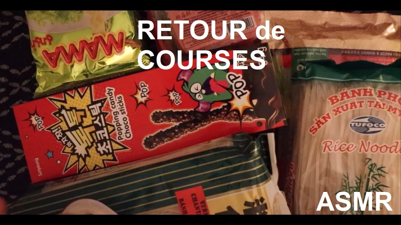 ASMR français - Retour de courses : Asia market - Décembre 2025