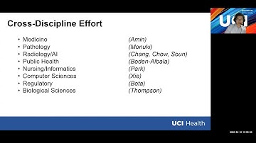 COVID-19 Vulnerability Scoring System (VSS) with an AI Approach | Daniel Chow, MD | UCI