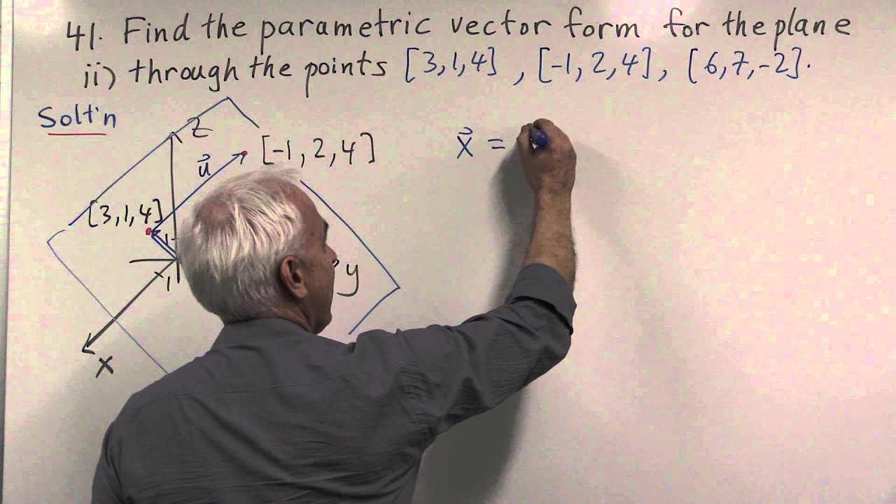 MATH1131 Linear Algebra: Chapter 1 Problem 41 ii - YouTube