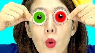 Today, I Drew, Painted, And Glittered Eyeball Learn ColorsㅣJoy Art Seoeunstory