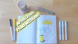 PLAN WITH ME - April 2018 Bullet Journal Setup