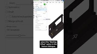 Information Add a starting offset to your extrude features in #Onshape Update