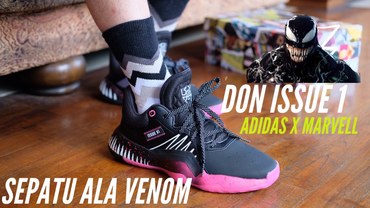 Casi Montón de Fonética Review adidas DON issue 1 - Venom atau Black Spiderman - YouTube