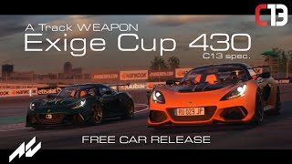 Power to Weight | C13 spec. Lotus Exige | Assetto Corsa FREE car mod