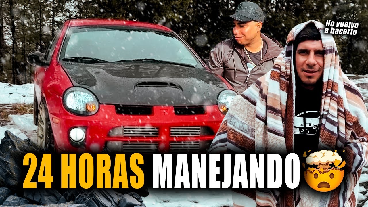 VIAJE 19 HORAS POR LA NIEVE EN MI NEON SRT4 || JUANITO MARTINEZ