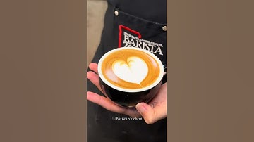 Latte Art - Trái Tim cơ bản cho người mới bắt đầu #music #latteart #baristazone #coffee #latteart
