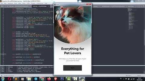 Kivy & KivyMD - Pet Lovers main page design( SPEED CODING )