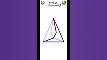 Level 46 Solved! Mini Anti-Stress Relaxing Game 🧠 One Line Draw #MiniAntiStress #PuzzleGames #Shorts