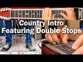 Bb country intro featuring double stops  pedal steel guitar lesson