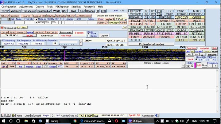 Two Great Multimode Digital signal decoders for Shortwave radio Multipsk Fldigi