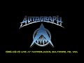 Autograph Live 1986-03-19 Hammerjacks, Baltimore, MD, USA - Full Concert