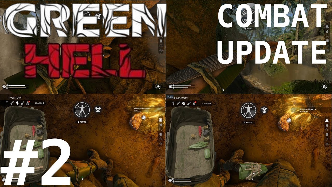 CRAFTING 4 DIFFERENT TYPES OF ARMOR Green Hell Combat Update
