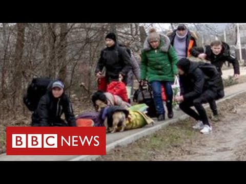 Scary scenes of fighting for Kyiv kill families fleeing Russian attack – BBC News