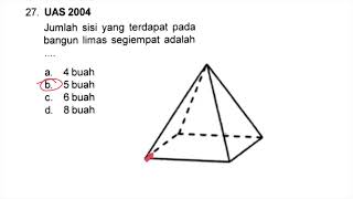 Jumlah sisi yang terdapat pada bangun limas segiempat adalah