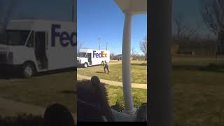 Dog attacks FedEx delivery truck driver