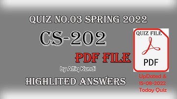 cs202 quiz 3 pdf solution 2022 spring || cs202 quiz 3 solution searchable file