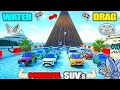 Indian cars vs water crossing vs inclined ramp climb challenge drag race || abhishek gaming