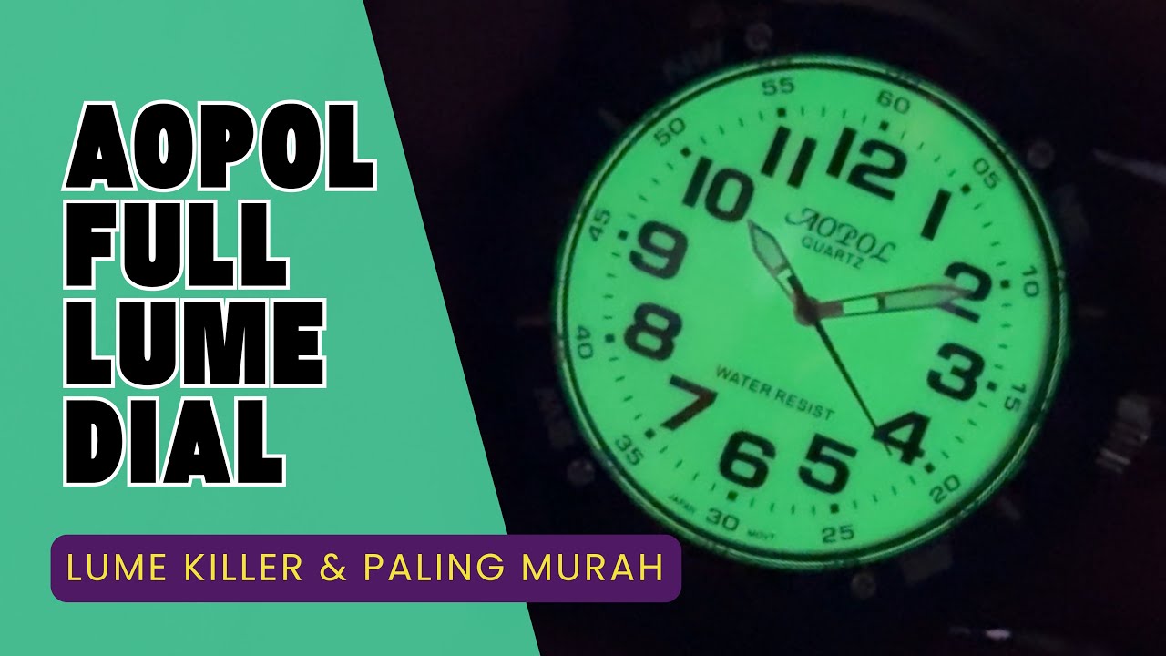 Jam Tangan Harga Murah, Fitur Anti Air dan Full Luminous Dial Review AOPOL 1702