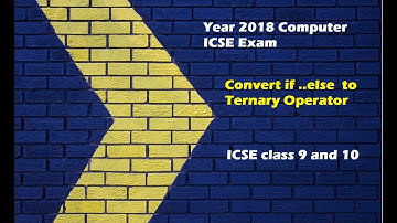 Ternary Operator in Java| Convert if else  Ternary Operator| ICSE Computer Java #icsecomputer #java