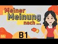 Deutsch lernen b1  die eigene meinung uern  wortschatz und redemittel