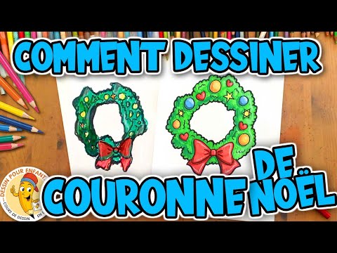 Vidéo: Comment Dessiner Une Couronne De Noël