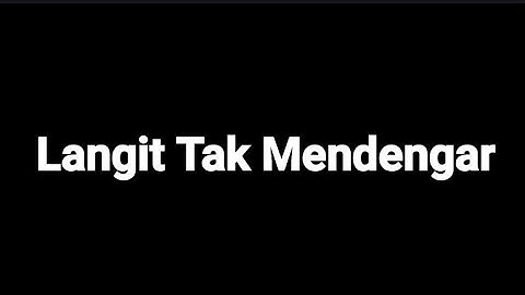 NOAH - Langit Tak Mendengar (Lyrics Video)