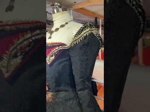 One more shoulder and cuffs. #rhaenyratargaryen #houseofthedragon