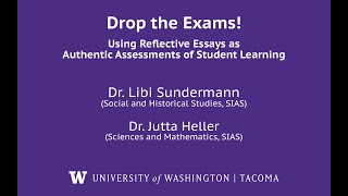 Drop the Exams! - Using Reflective Essays asAuthentic Assessments of Student Learning