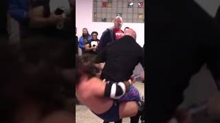 Terrifying Suplex On Concrete! Derek Neal Drops Aaron Williams #shorts