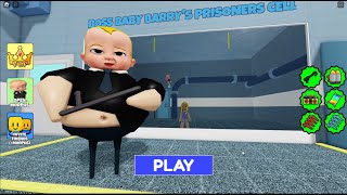 NEW BOSS BABY BARRY'S PRISON RUN OBBY!, FULL PLAYGAME