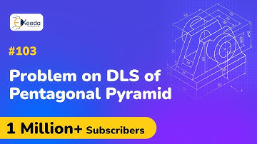 Pentagonal Pyramid Problem No.1 - Development of Lateral Surfaces - Engineering Drawing