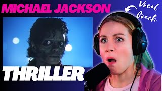 WOW!!!😱 Michael Jackson-Thriller! First Time Hearing!! | Vocal Coach Reaction!