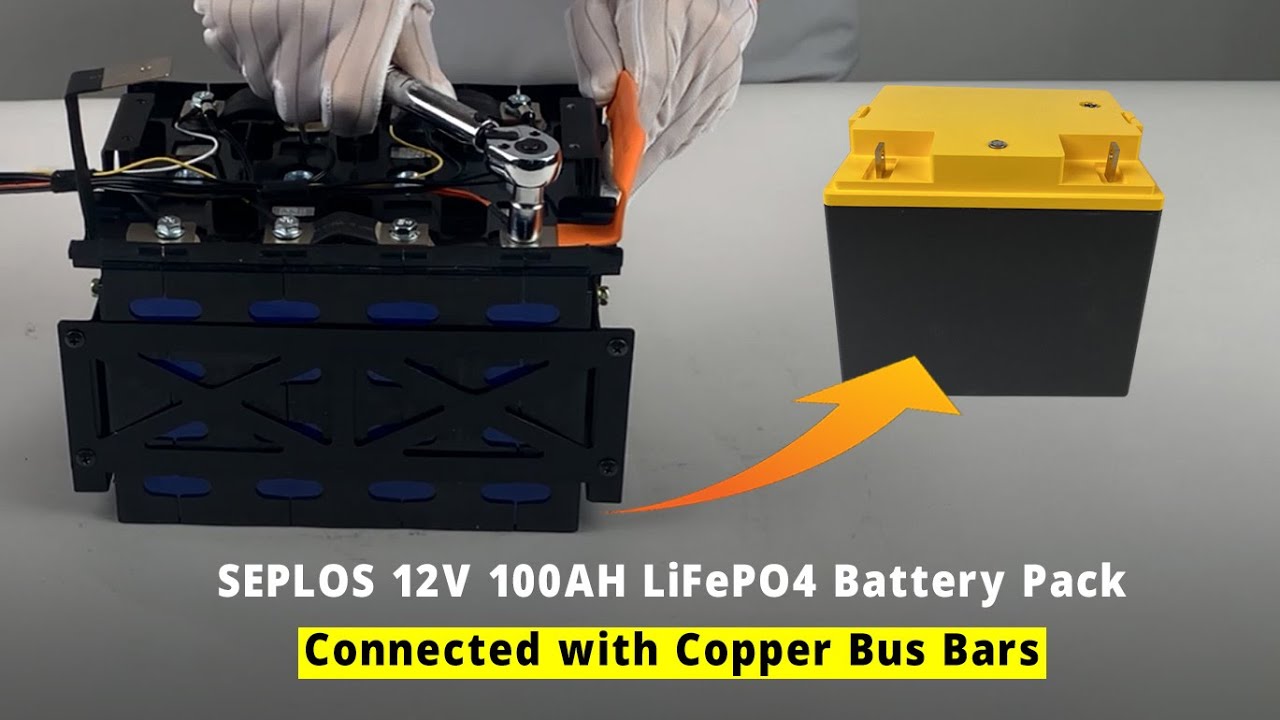 Seplos 12V 100AH LiFePO4 Battery Pack Installation with BMS Built-in, Run  In Series or Parallel 