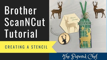 Brother ScanNCut Tips & Tricks - creating Stencils - Winter Gifts Paper Pumpkin Kit by Stampin’ Up!